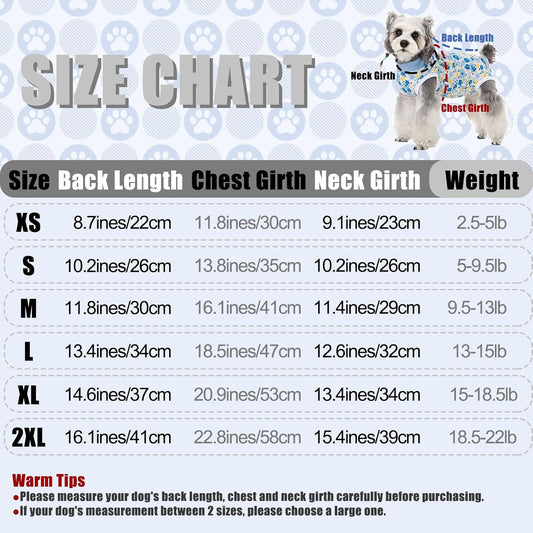 FEimaX spay neuter onesie for small dogs back view