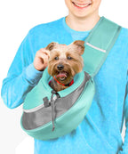 Cuddlissimo! Pet Sling Carrier - Carefully Sized for Teacup & Toy Breed Puppies & Cats (Under 6lb) - Soft Pouch for Small Dogs, Yorkies, Chihuahuas - Ideal for Hands-Free Travel & Walks (Pink) - Image 13