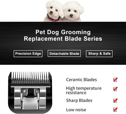 Heavy duty stainless steel base of the detachable dog clipper replacement attachment.
