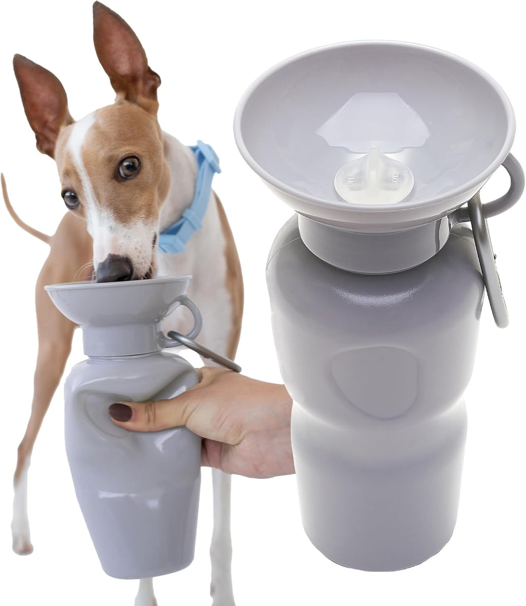 Springer Dog Water Bottle | Portable Travel Drinking Feeder Dispenser for Dogs & Puppies | As Seen on Shark Tank | Leak-Proof Bowl | BPA-Free | Outdoor Walking, Hiking & Travel | 15oz Blue - Image 15