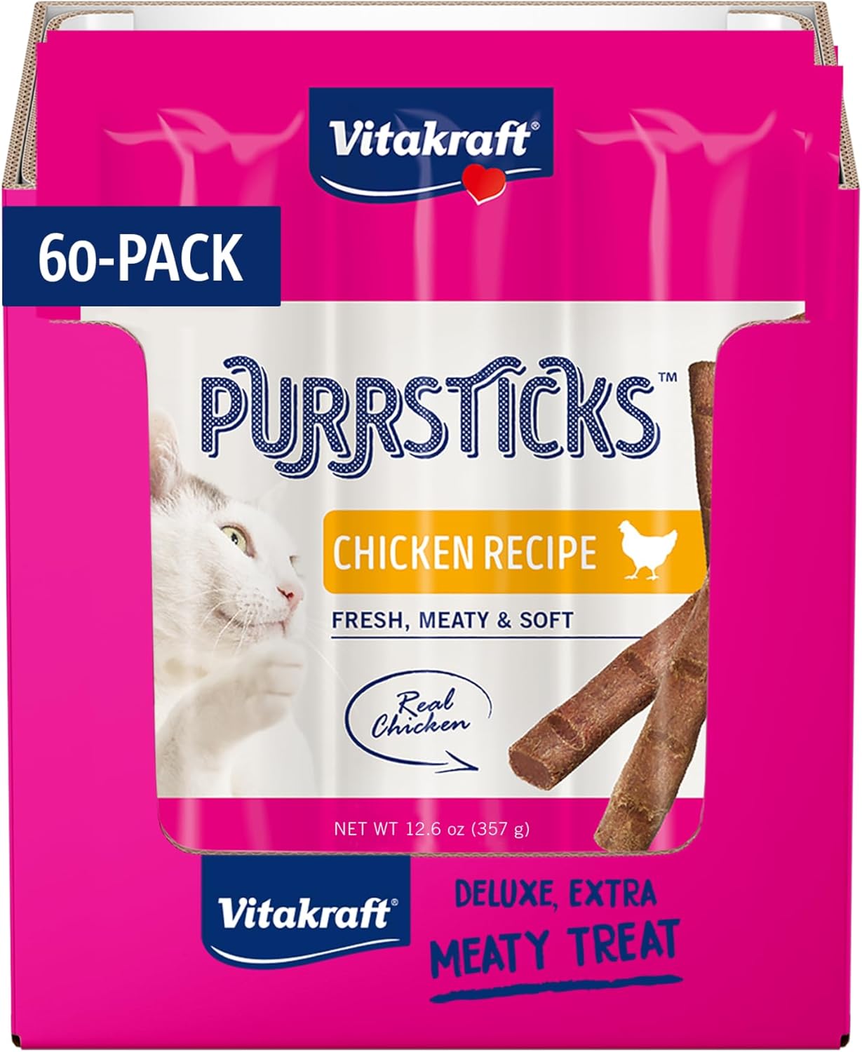 Vitakraft PurrSticks Meaty Cat Sticks - Chicken - Segmented and Breakable Meatstick - Deliciously Tender, 6 Count (Pack of 1) - Image 12