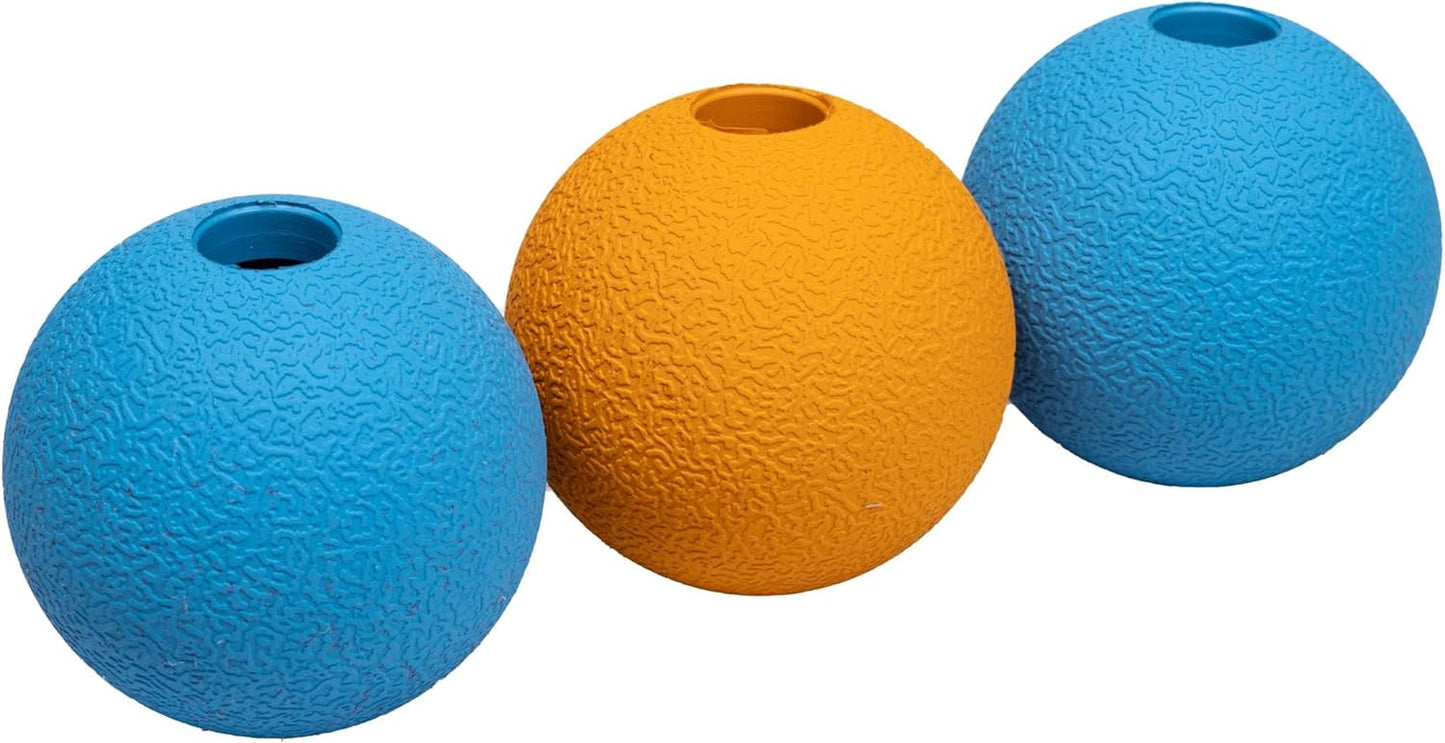 Amazon Basics Interactive Bouncy Durable Rubber Dog Toy Balls, Glow, 2.5 inch, Beige, Pack of 3 - Image 11