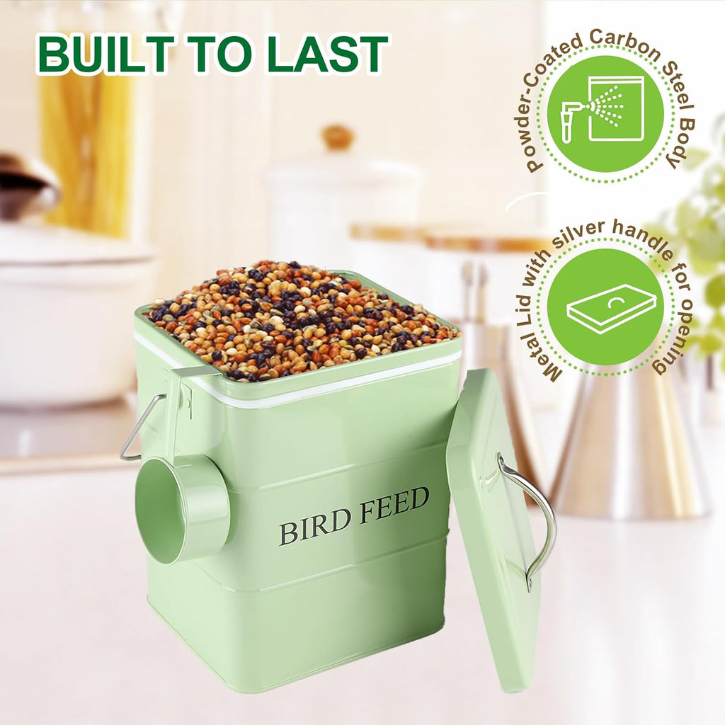 Brabtod six pound sunflower seed storage canister interior view