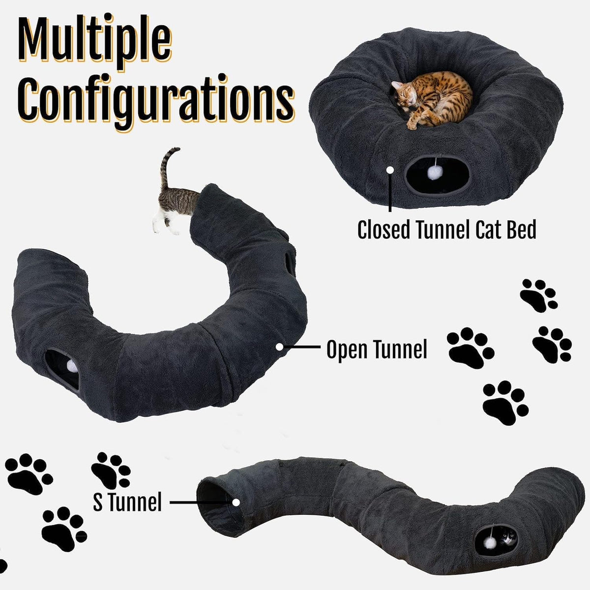 Two colorful fish toys filled with one thousand milligrams of natural catnip placed on the removable cushion