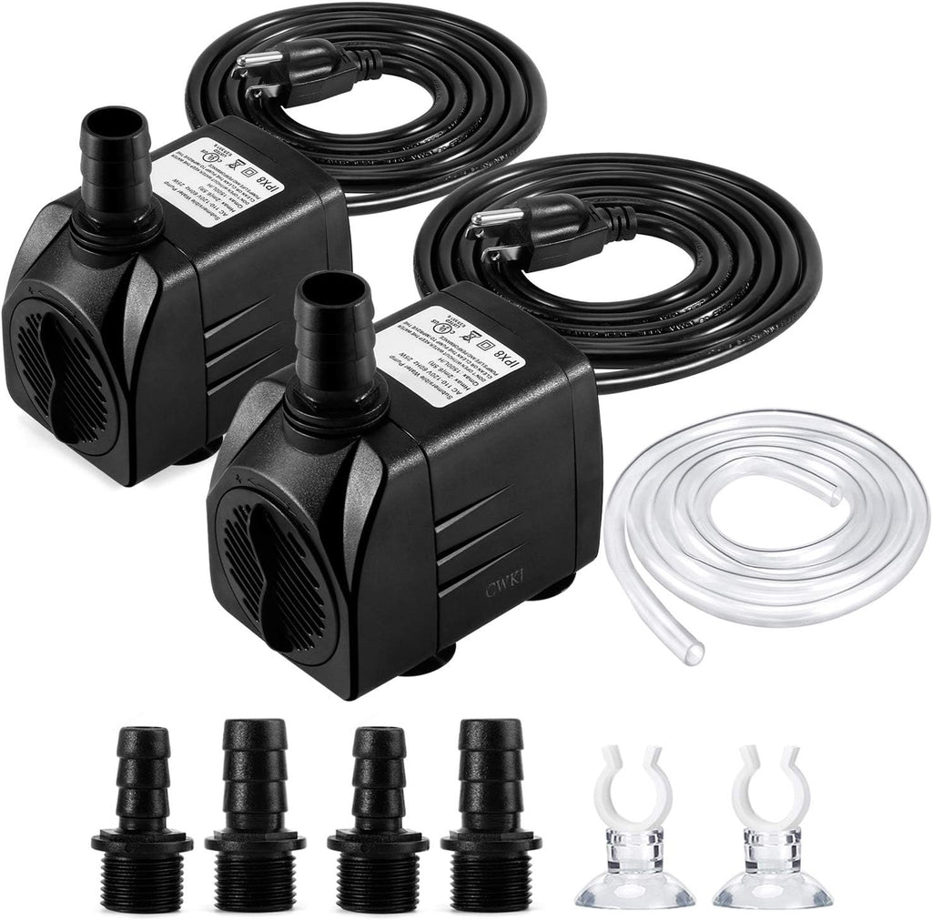 CWKJ fountain pump front view displaying dual submersible units
