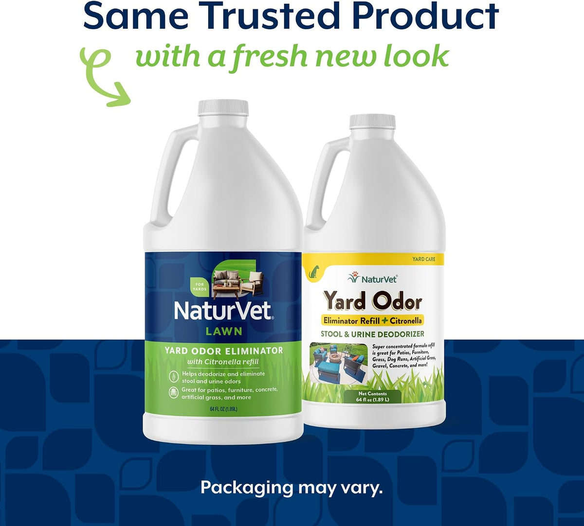 NaturVet 64 Ounce pet odor eliminator container back label details