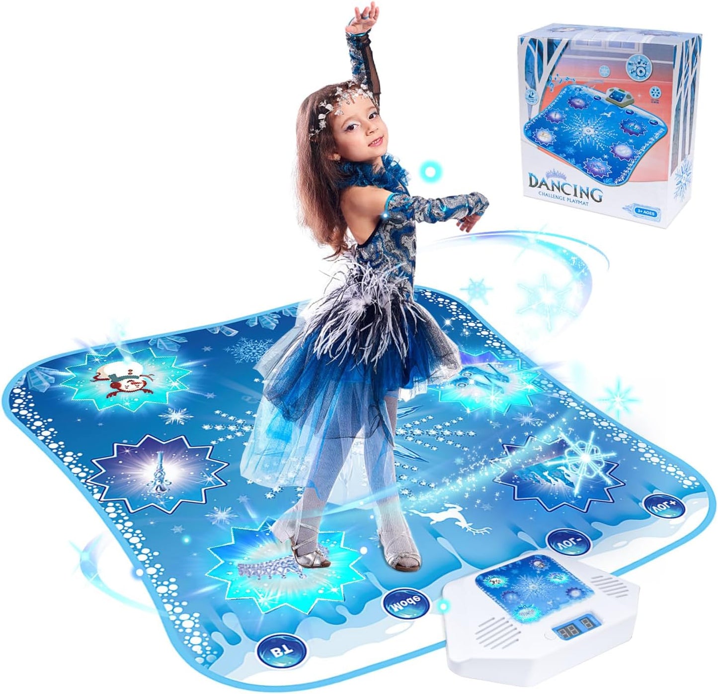Monochildoing Frozen electronic dance mat front view for kids