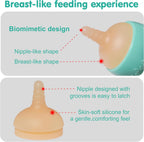 Doggiema silicone feeding kit components disassembled for easy cleaning.