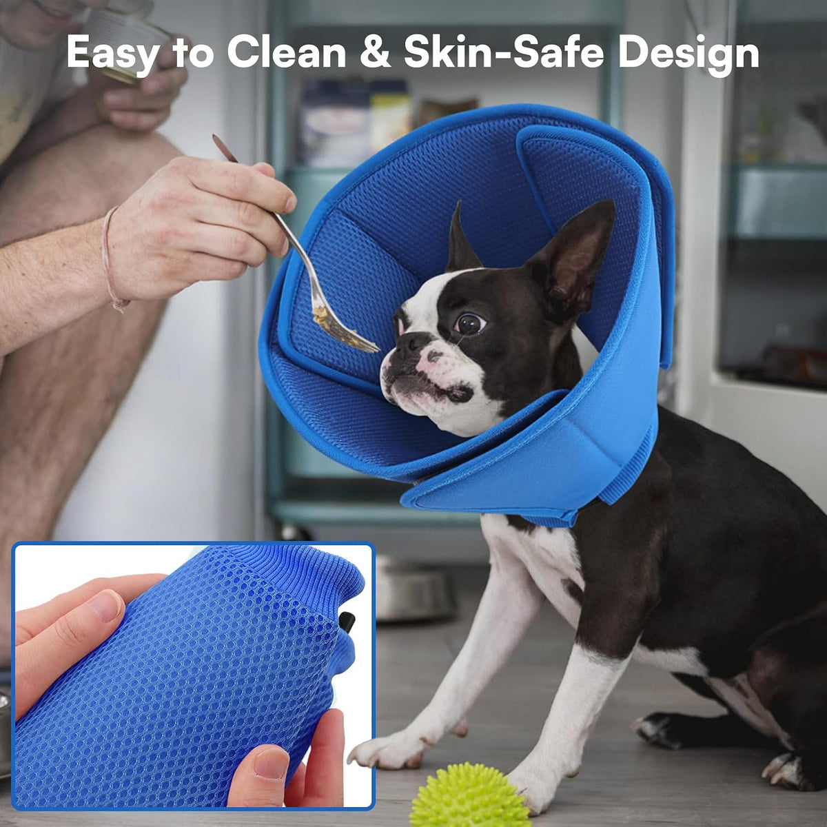 Queenmore extra large soft dog cone lightweight pet neck protection