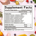 Doctor's Recipes Women's Probiotic capsule count and daily serving details