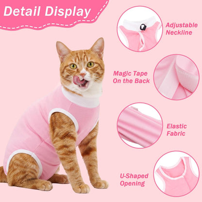 Rear view of Coppthinktu cat suit showing litter box opening