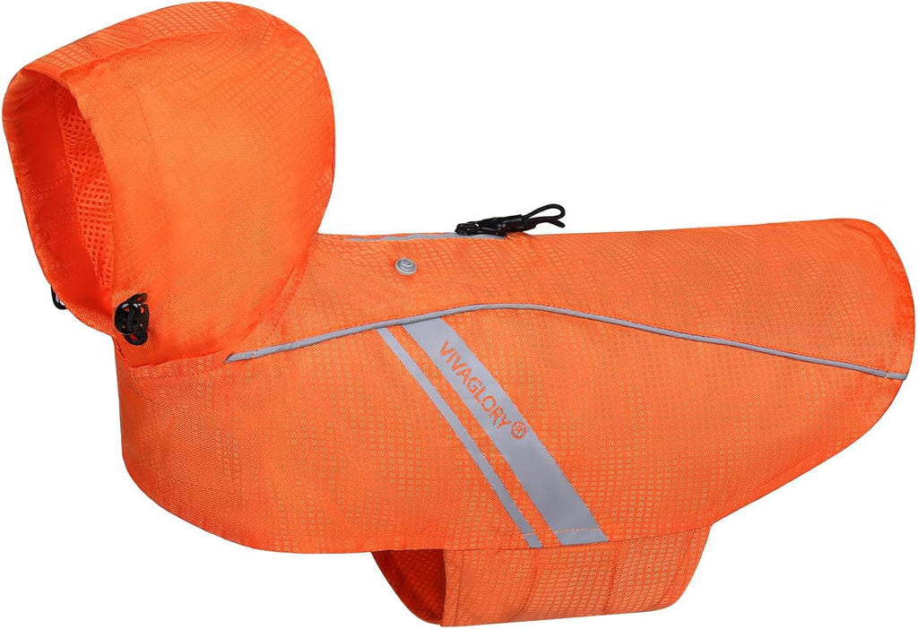 Vivaglory adjustable outdoor pet rain clothes for medium dogs