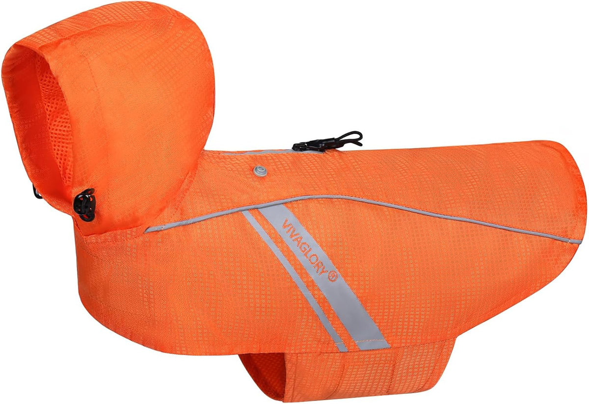 Vivaglory adjustable outdoor pet rain clothes for medium dogs