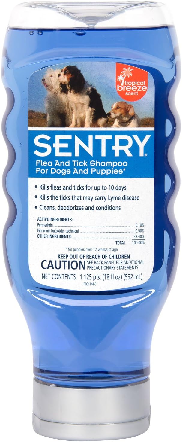 Sentry conditioning dog shampoo for puppies twelve weeks and older
