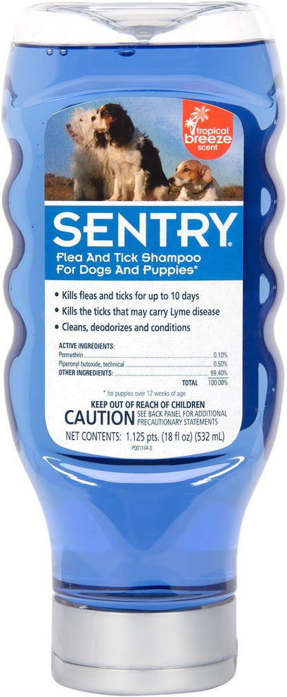 Sentry conditioning dog shampoo for puppies twelve weeks and older