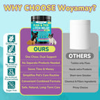 Woyamay four in one total wellness flea defense soft treats for puppies