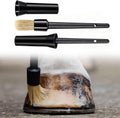 Ferrochef horse hoof oil brush set front view showing black applicators with caps.