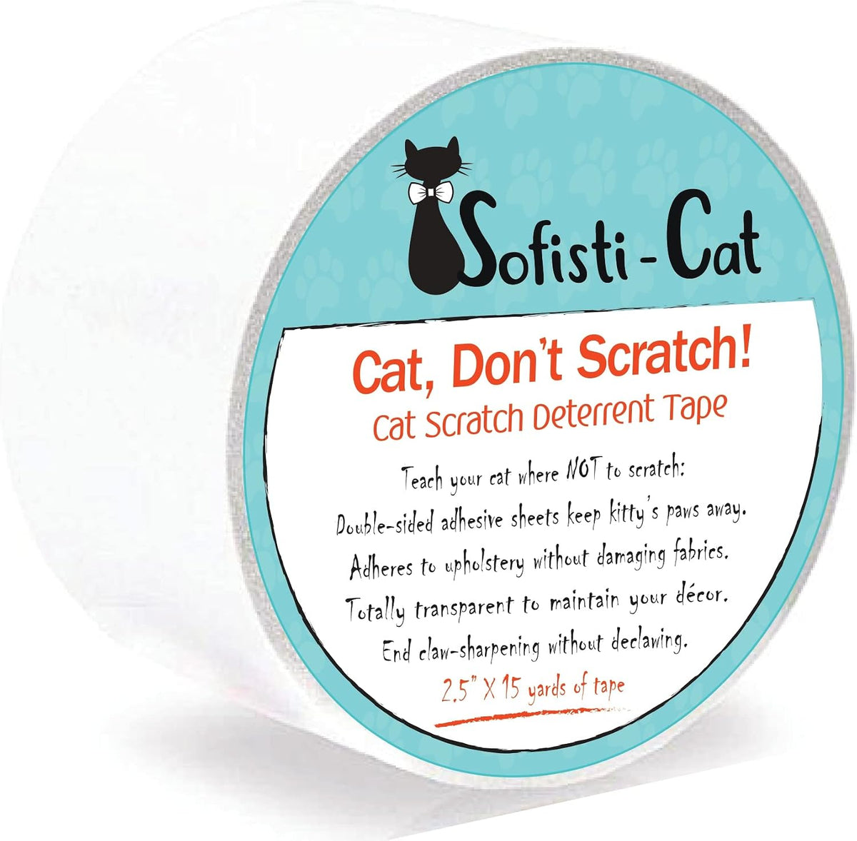 Sofisti-Cat training tape front view packaging and roll