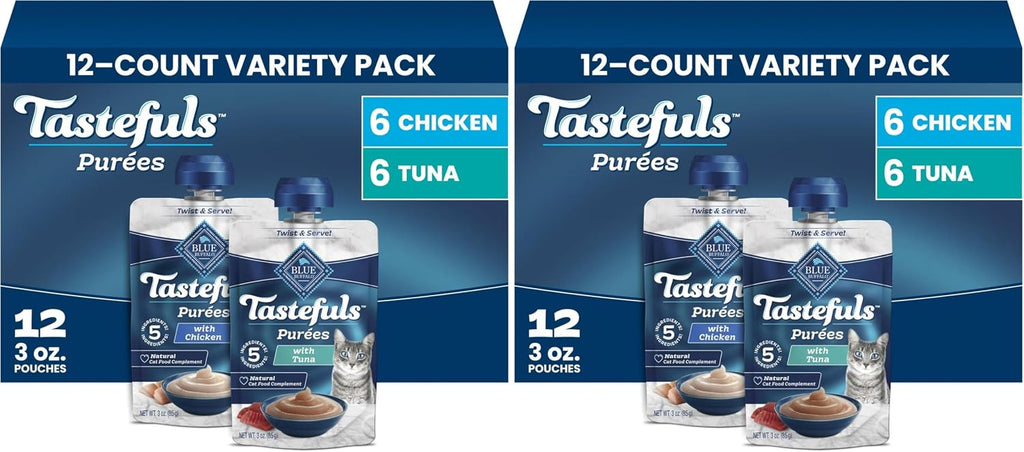 Blue Buffalo Tastefuls Purees Salmon Cat Food Topper, 3 oz, 12 ct - Image 15