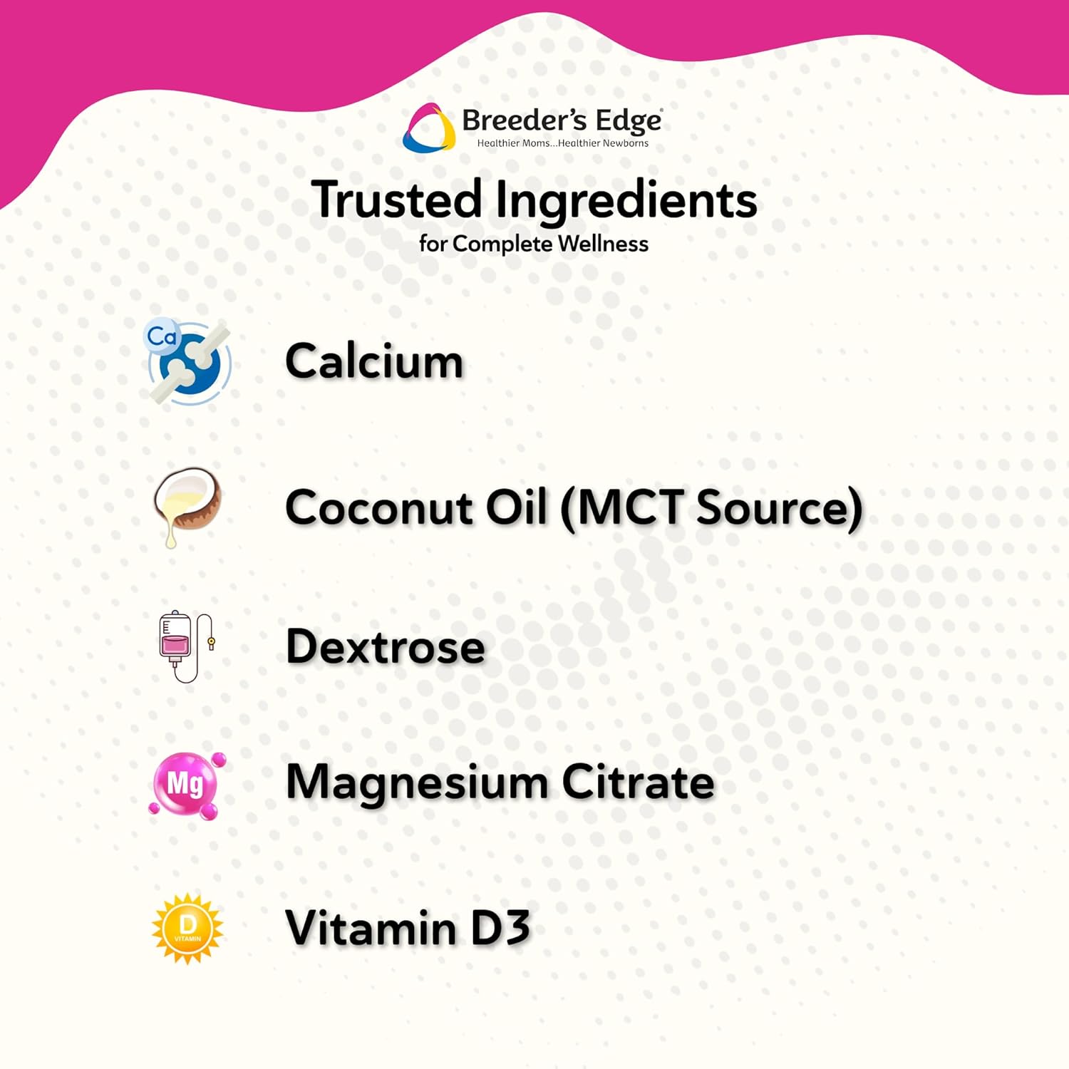 Side profile of Oral Cal Plus calcium gel for pets