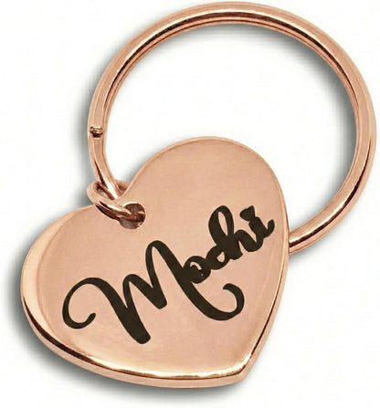 Girl Personalized Dog Tag | Lifetime Durable Stainless Steel | Cat id tag | Custom Engraved Name Dog Tags for Collars & Leashes | Many Fonts & Designs (Silver, Round) - Image 10