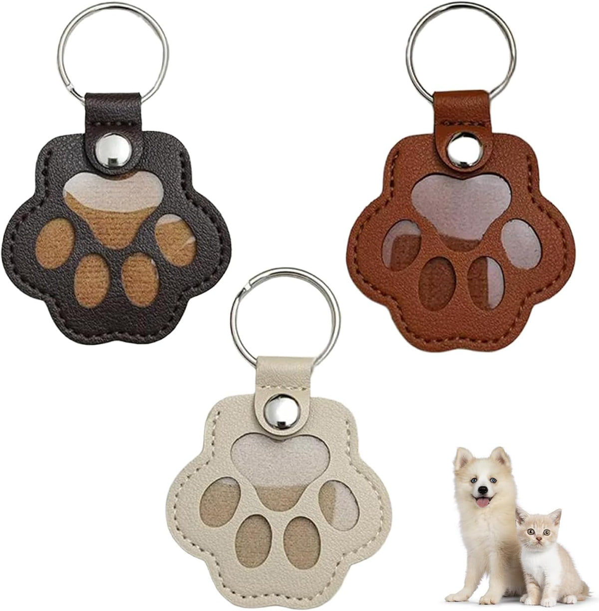 Aypvora pet hair storage keychain front view