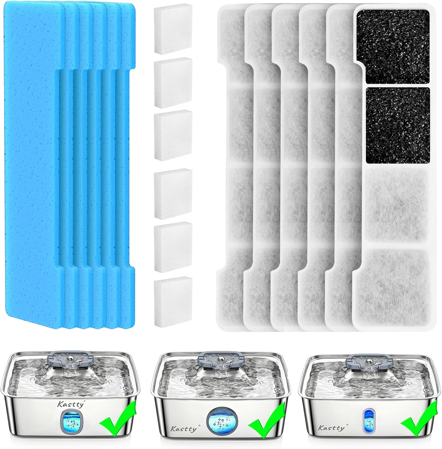 Kastty authentic USA imported pet fountain accessories