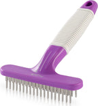 Poodlie detangling pet comb with long and short steel teeth