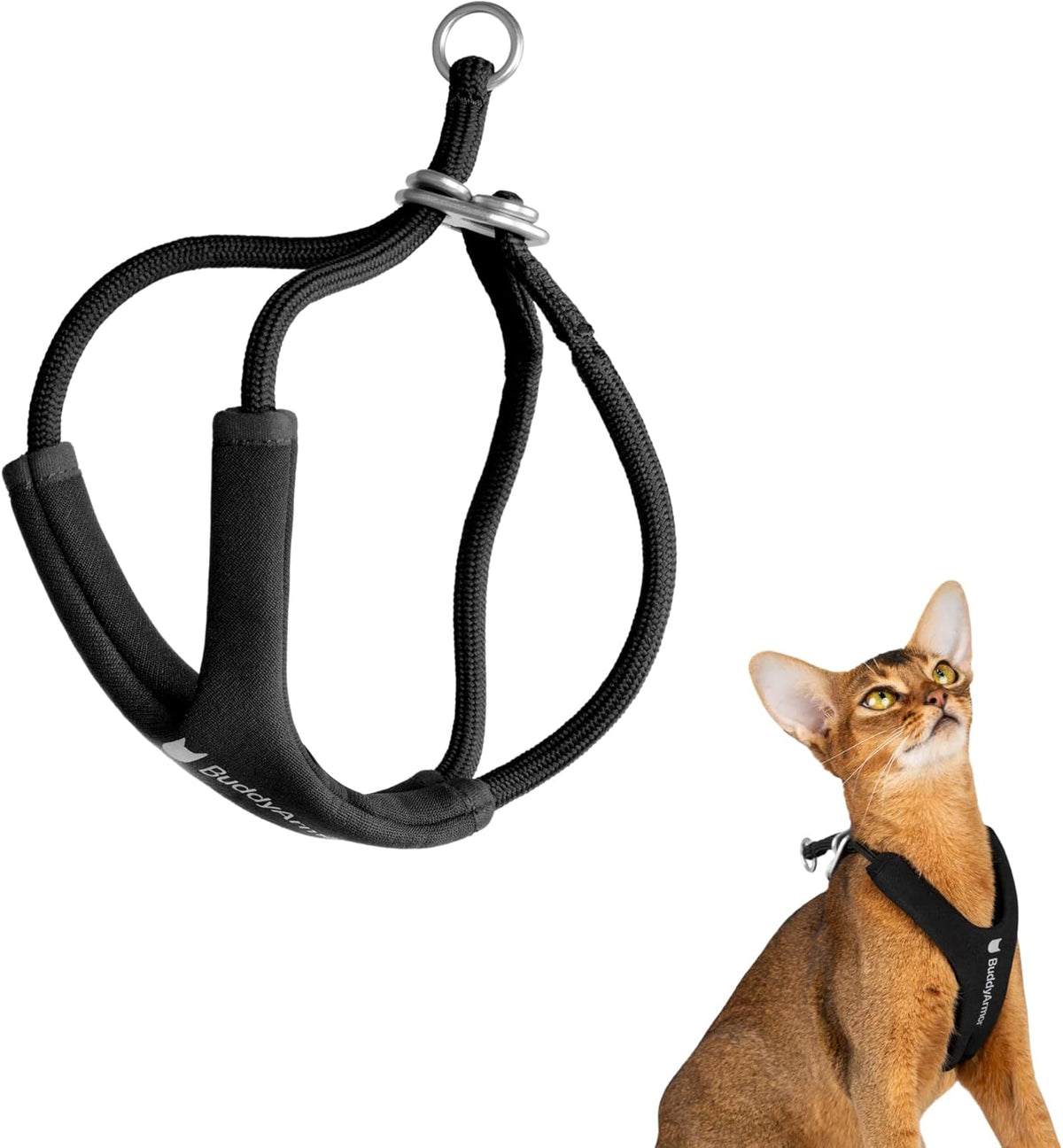 Escape Proof Y Shape Cat Harness Anti-Choke Adjustable Soft Comfortable Padded Cat Vest Harness Anti Escape Cat Rope Harness for Small Medium Cats (Olive, M) - Image 9