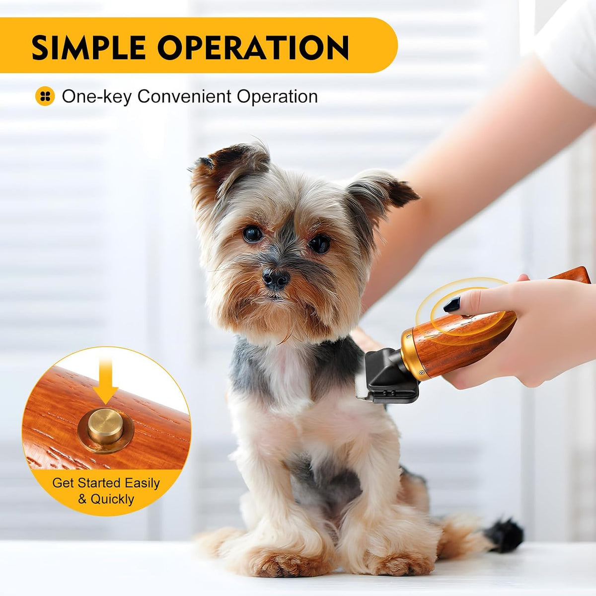 JUOPTGJ pet hair removal tool demonstrating professional grade grooming capabilities