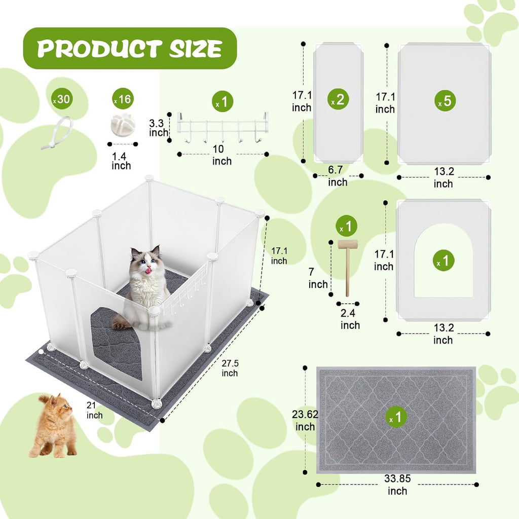 Easy wipe down cleaning of the durable polypropylene shield.