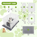 Easy wipe down cleaning of the durable polypropylene shield.
