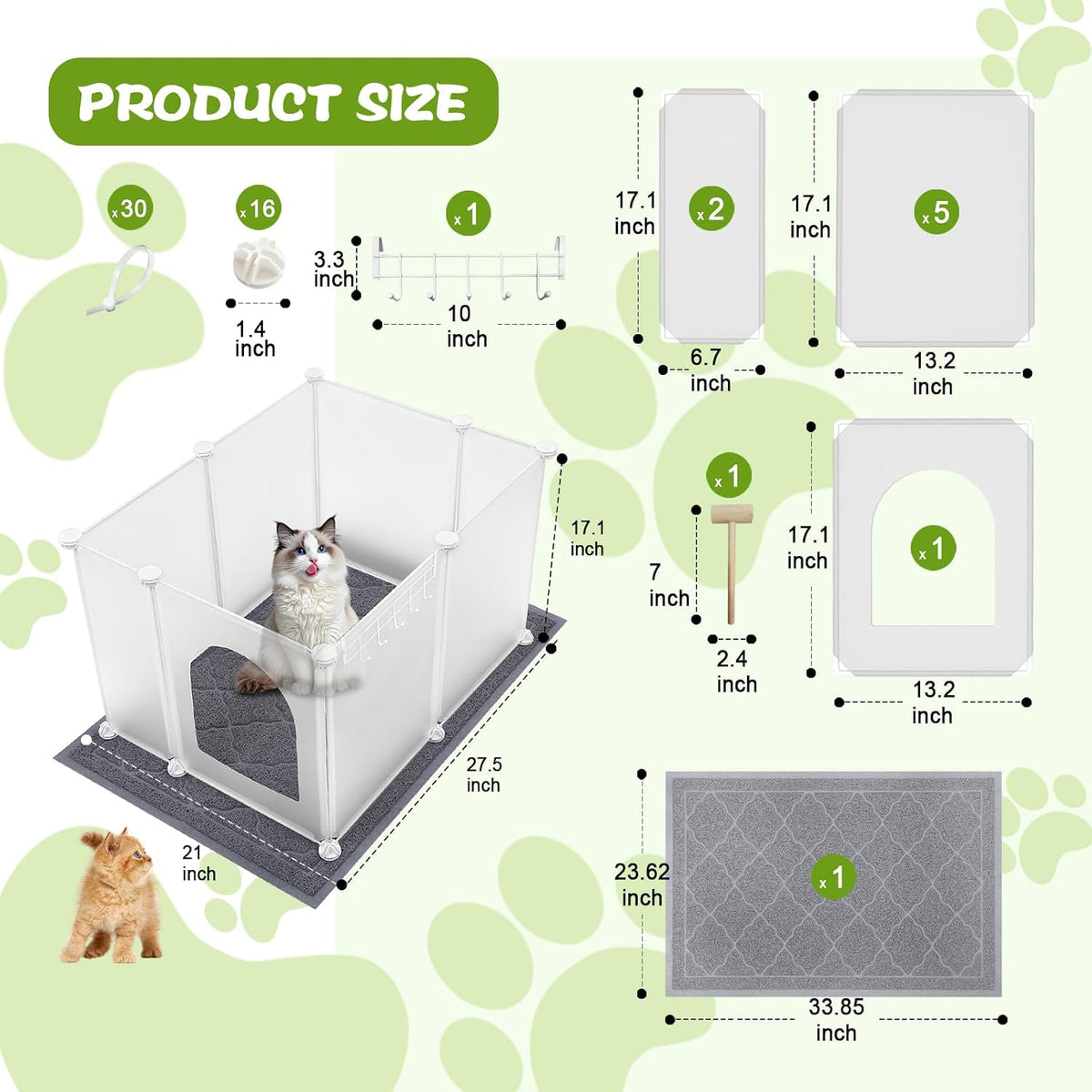 Easy wipe down cleaning of the durable polypropylene shield.