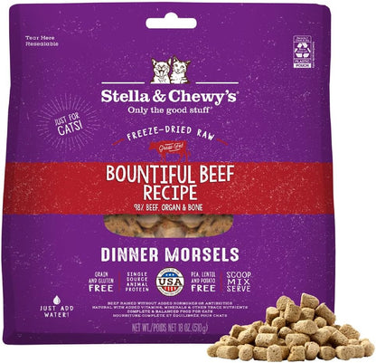 Stella & Chewy's Freeze-Dried Raw Cat Dinner Morsels - Premium Chicken Recipe with 98% Cage-Free Meat & Organs - Natural Grain-Free Cat & Kitten Food - Made in USA - 18 oz - Image 12