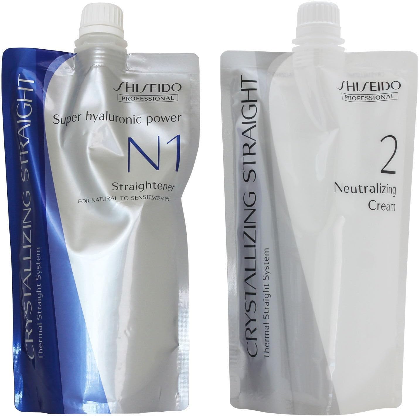 Shiseido Professional Crystallizing Hair Straightener N1 and 2 set front view