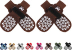 Expawlorer dog socks set with removable straps laid out flat