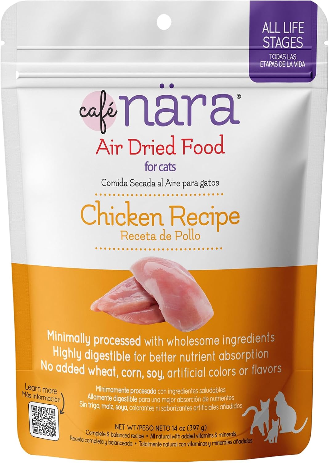 Cafe Nara Air Dried Cat Food, Chicken Recipe, 90% Real Meat, Complete Meal, Food Topper, or Treat, Made in New Zealand for Cats & Kittens, 5 oz Bag - Image 12