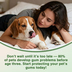 Oivolii imported pet care toothbrush set designed for gentle gum massage and tartar control.
