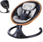 Larex electric infant swing front view in gray color