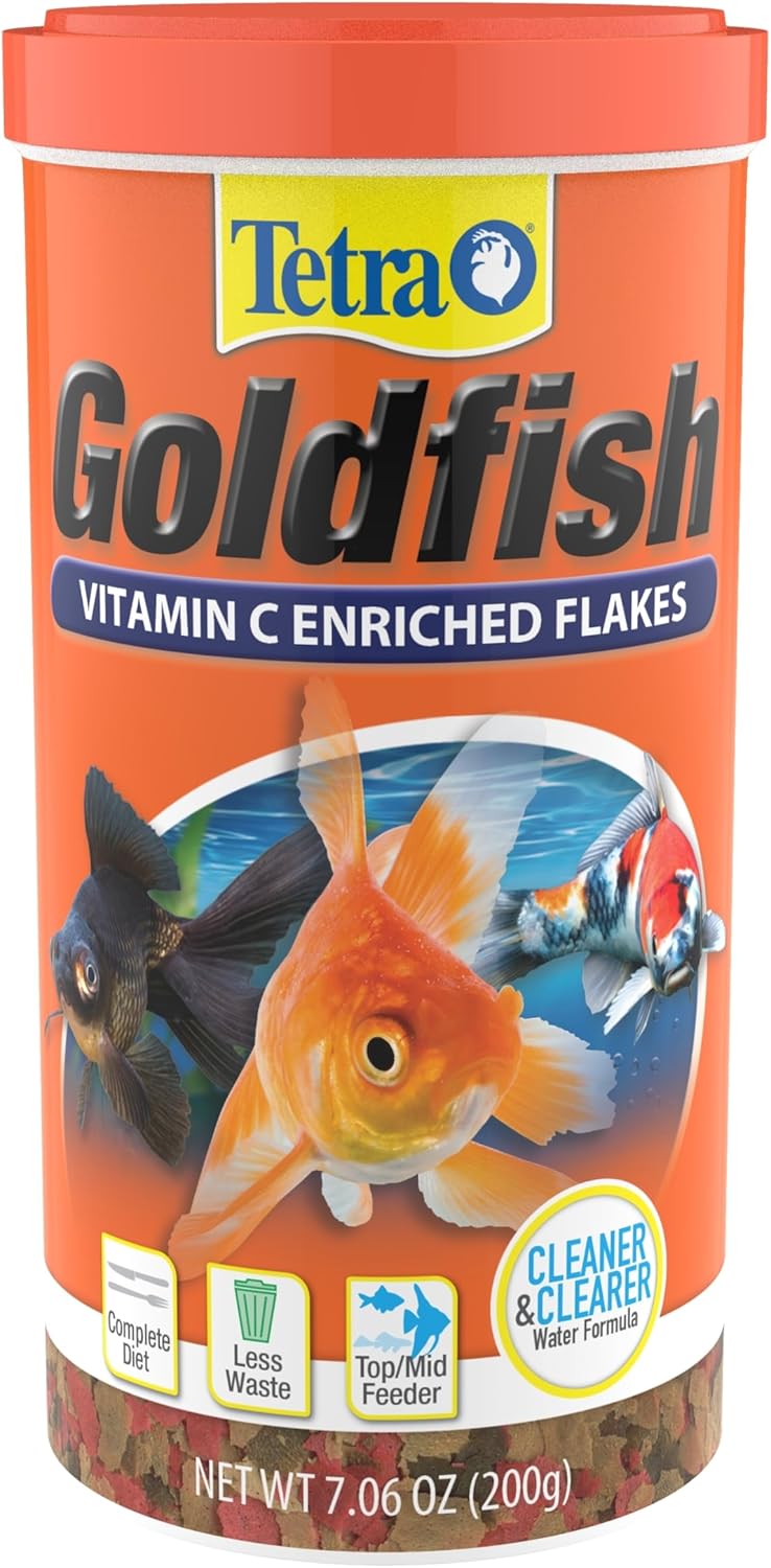 Tetra Goldfish Flakes 7.06 Ounces front view packaging