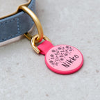 Brayhoo personalized pet name tag showcasing the threaded detachable metal buckle