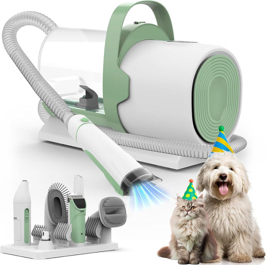FIXR PG50 Plus dog grooming vacuum front view showing the main suction unit and two point five litre dust cup.