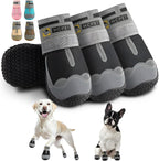 Hcpet Dog Shoes for Dogs, Dog Booties for Dogs, Anti-Slip Dog Boots & Paw Protectors for Hot Pavement Winter Snow Hiking with Reflective Straps Khaki Size 6, 4PCS - Image 15