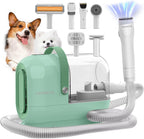 HEAPETS Dog Grooming Vacuum Kit - 3L Vacuum with 7 Tools, Low Noise Electric Clipper and Brush for Pet Shedding at Home, White - Image 13