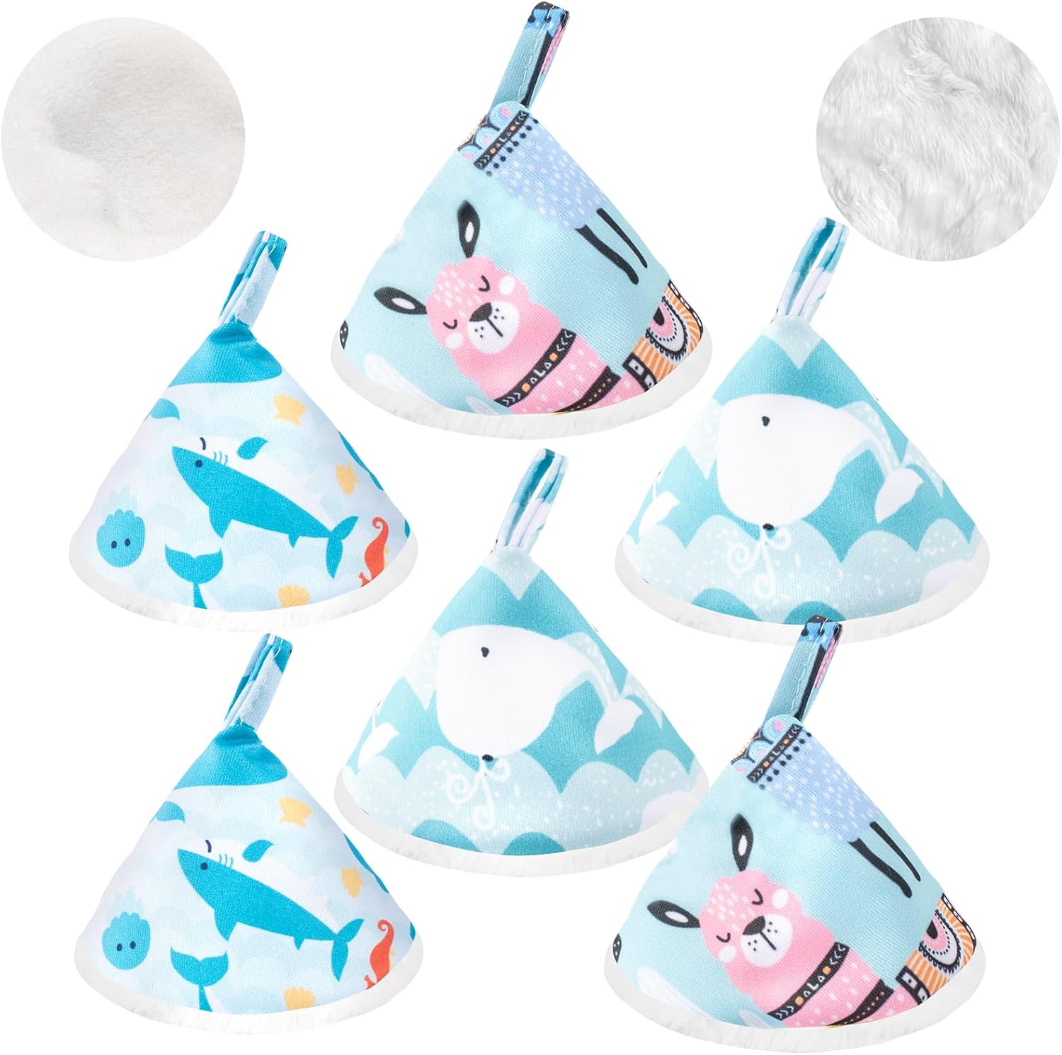 Veeviiy 6 Pieces Baby Boy Pee Covers front view