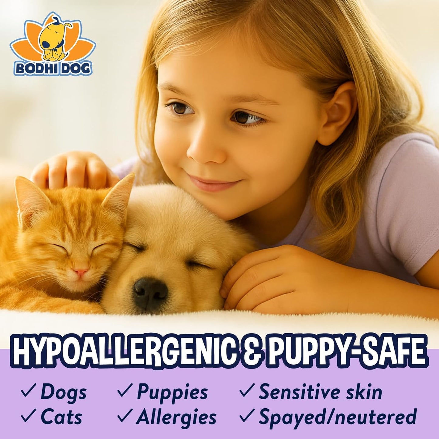Back label of Bodhi Dog no rinse pet shampoo