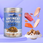 Loves4Pets natural lyophilized meat cubes for pet reptiles cats and dogs packed in a secure jar