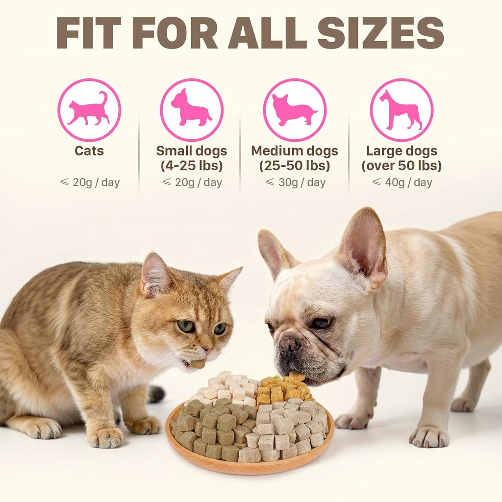 MON2SUN 6 ounce pet treat jar showing nutritional ingredients label