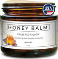 Really Good Blends Tallow Honey Balm 2 Fluid Ounces front view amber glass jar