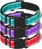 TECEUM Reflective Dog Collar - Aquamarine - M - Extra Soft Padding - Basic Nylon Pet Collar - Quick Release Buckle - Fits Small, Medium and Large Dogs, Puppies, Cats - ESA & Service Dog Options - Image 13